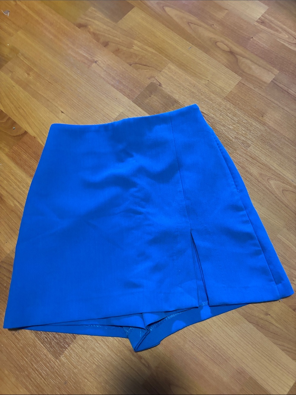Zara Royal Blue Mini Skort with Front Slit